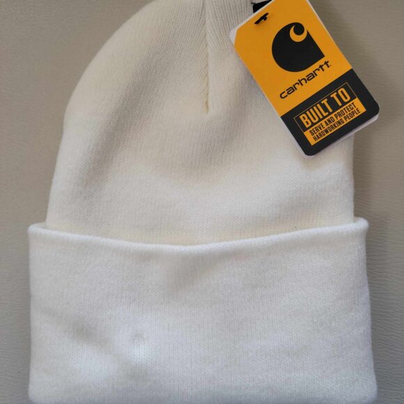 Carhartt Knit Cuffed Beanie - Winter White - Picture 2 of 2
